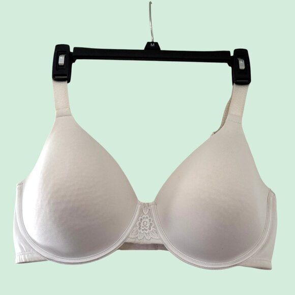 Vanity Fair 38DD Stiff Padded Beauty Back Smoothing Minimizer Bra White - Picture 2 of 7